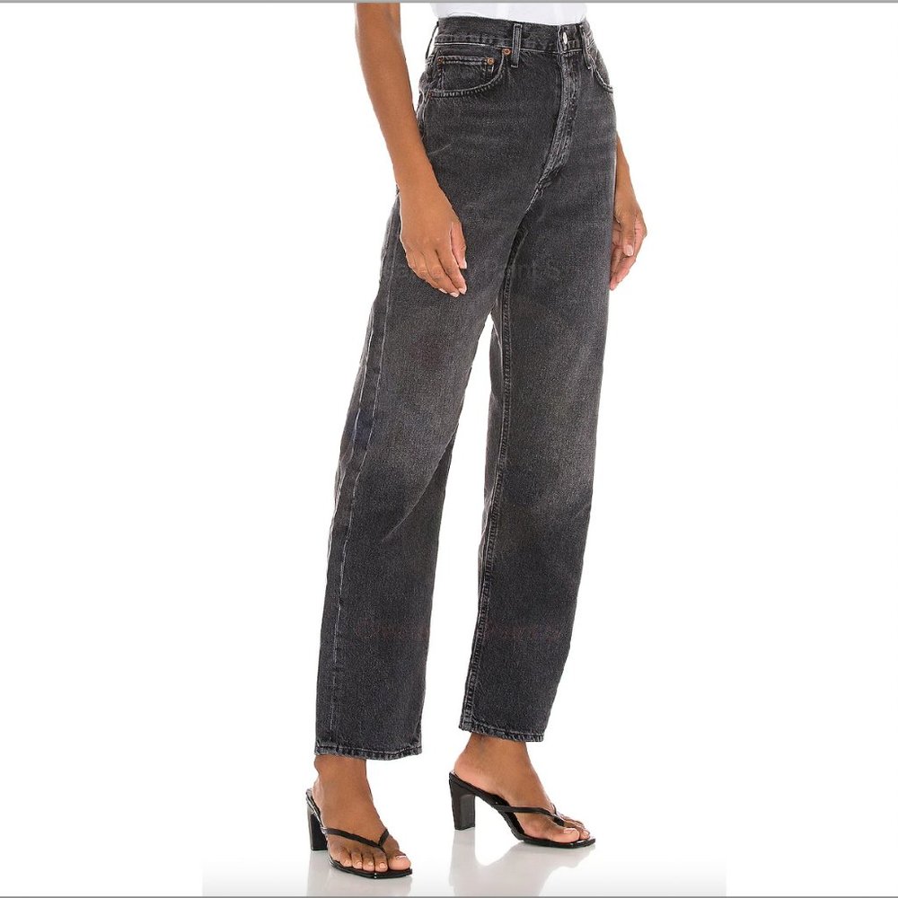 NWT $178 AGOLDE 90's Mid Rise Loose Straight Leg Jeans Size 25 in Photogram